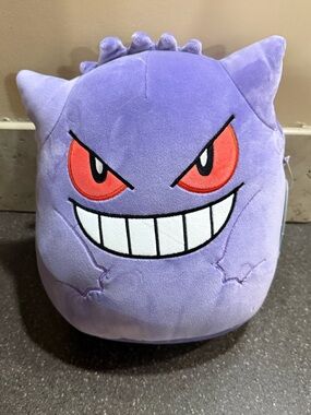 Squishmallows Purple Gengar-Inspired Plush Pillow